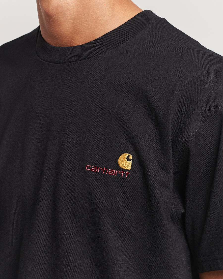 Herren | T-Shirts | Carhartt WIP | American Script Short Sleeve T-Shirt Black