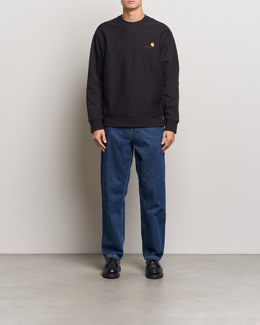 Herren | Pullover | Carhartt WIP | American Script Sweatshirt Black