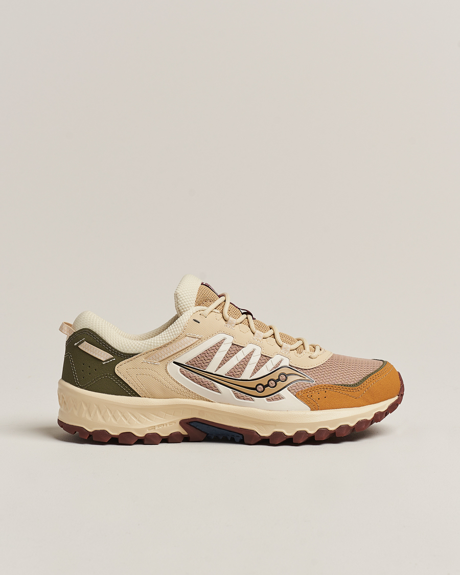 Herren | Saucony Grid Peak Trail Sneaker Tan/Chino Green | Saucony | Grid Peak Trail Sneaker Tan/Chino Green