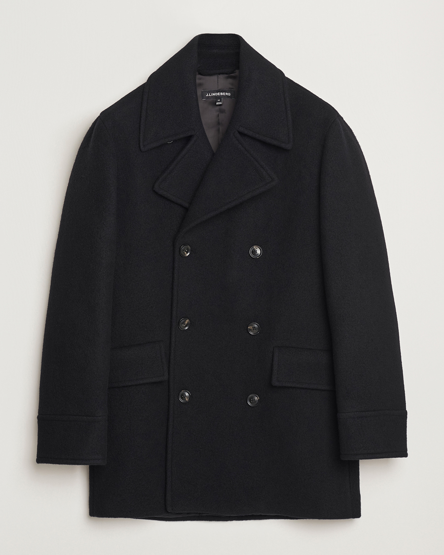 Herren | Jacken | J.Lindeberg | Arno Double Breasted Coat Black