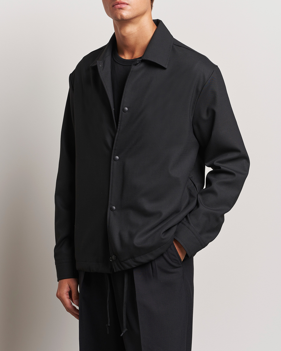 Herren | Hemden | J.Lindeberg | Celian Coach Overshirt Black