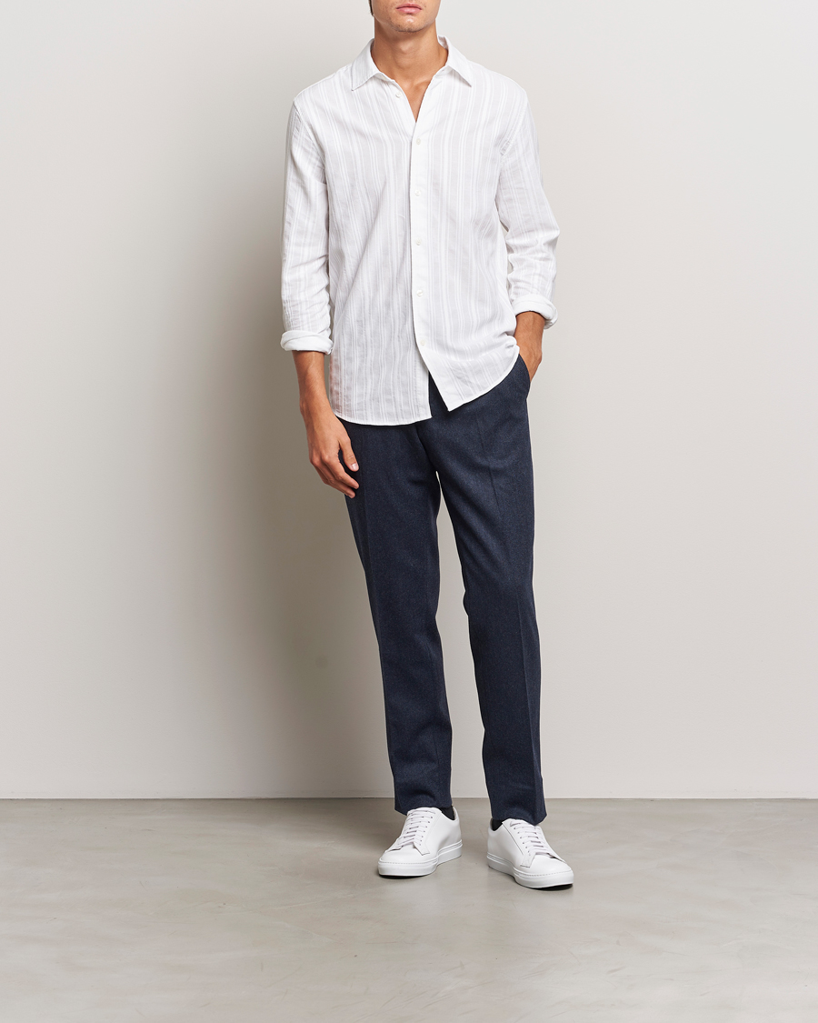 Herren | Hosen | J.Lindeberg | Soren Twill Cash Flannel Pants Navy