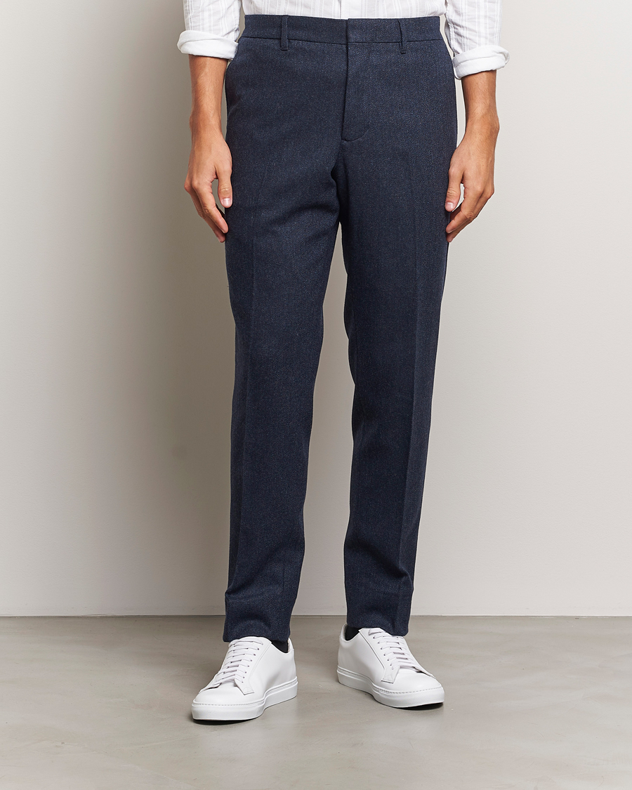 Herren | Hosen | J.Lindeberg | Soren Twill Cash Flannel Pants Navy