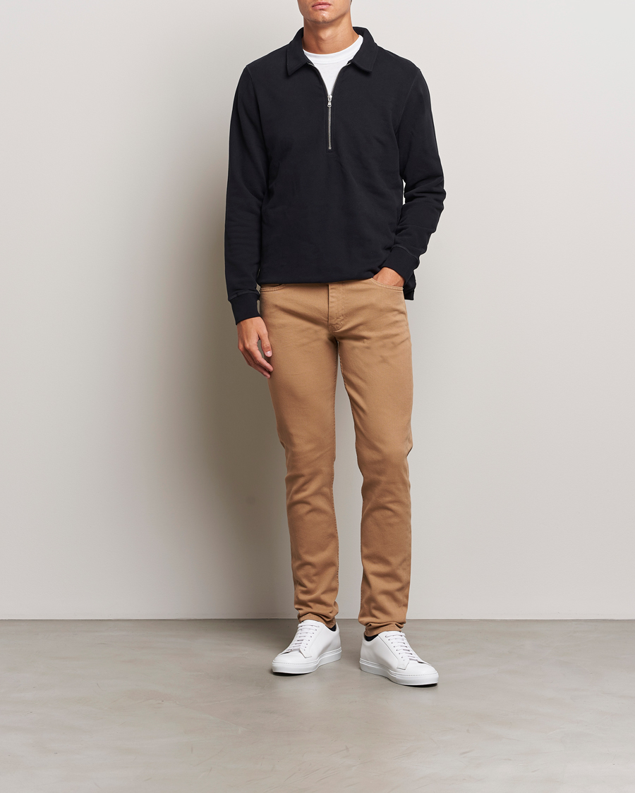 Herren | Hosen | J.Lindeberg | Jay Solid Twill Stretch Jeans Tiger Brown