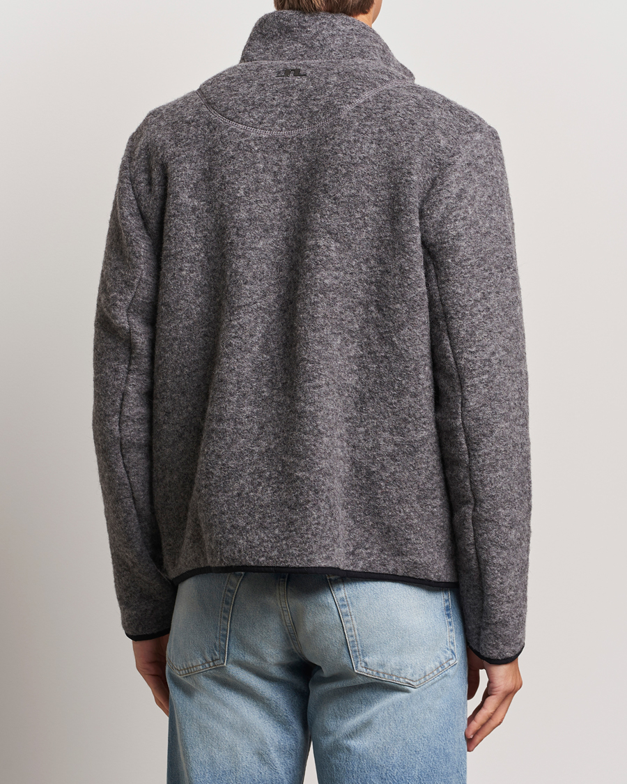 Herren | Pullover | J.Lindeberg | Dustin Wool Fleece Jacket Light Grey Melange