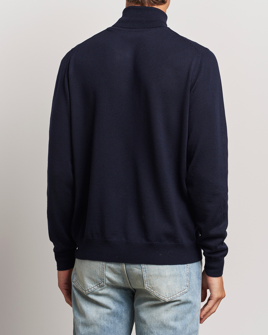 Herren | Pullover | J.Lindeberg | Kaden Merino Turtleneck Navy