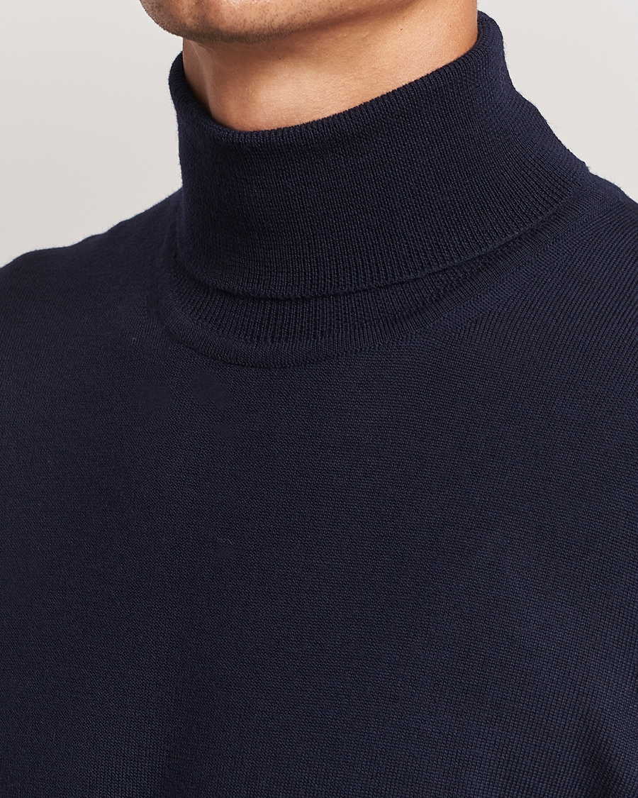 Herren | Pullover | J.Lindeberg | Kaden Merino Turtleneck Navy