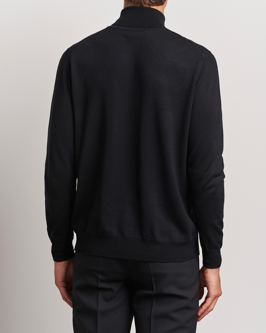 Herren | Pullover | J.Lindeberg | Kaden Merino Turtleneck Black