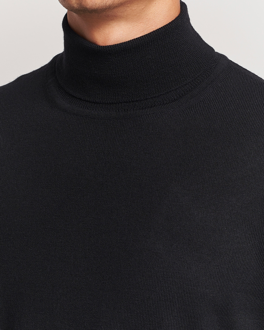 Herren | Pullover | J.Lindeberg | Kaden Merino Turtleneck Black
