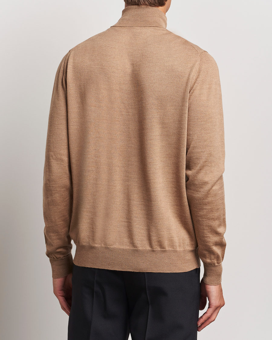 Herren | Pullover | J.Lindeberg | Kaden Merino Turtleneck Tiger Brown