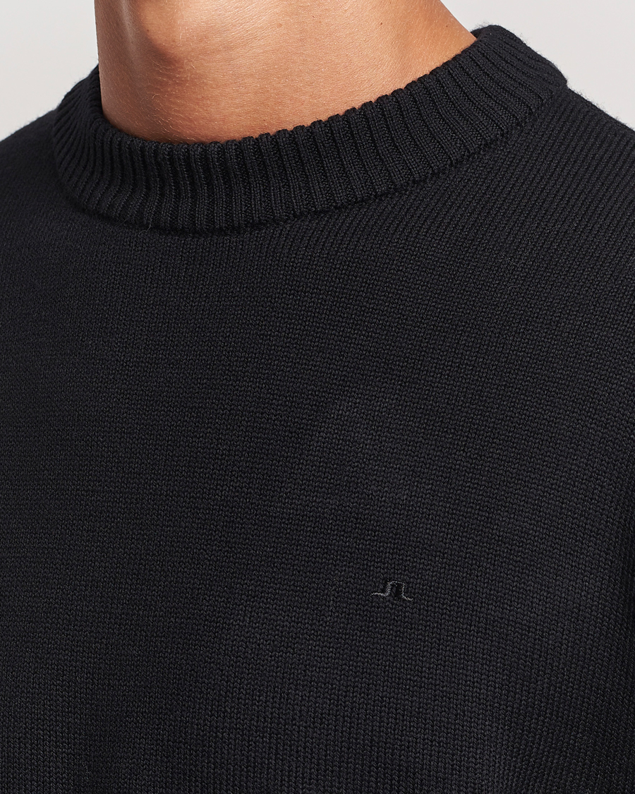 Herren | Pullover | J.Lindeberg | Kino Merino Crew Neck Black