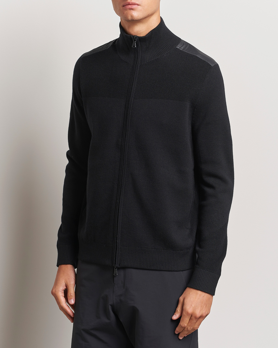 Herren | Pullover | J.Lindeberg | Marty Hybrid Jacket Black