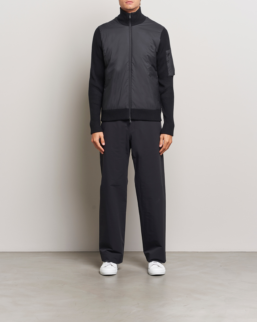 Herren | Jacken | J.Lindeberg | Beck Knitted Hybrid Jacket Black