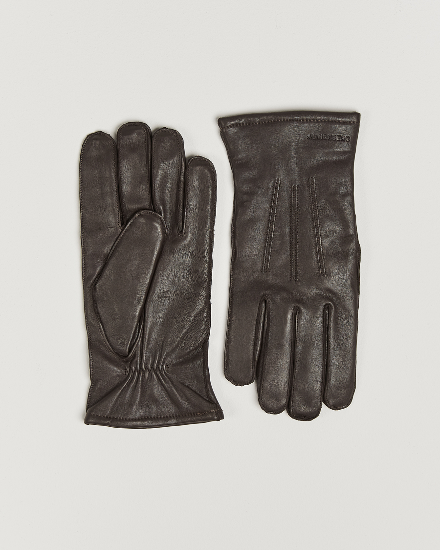 Herren | J.Lindeberg Milo Leather Glove Mole | J.Lindeberg | Milo Leather Glove Mole