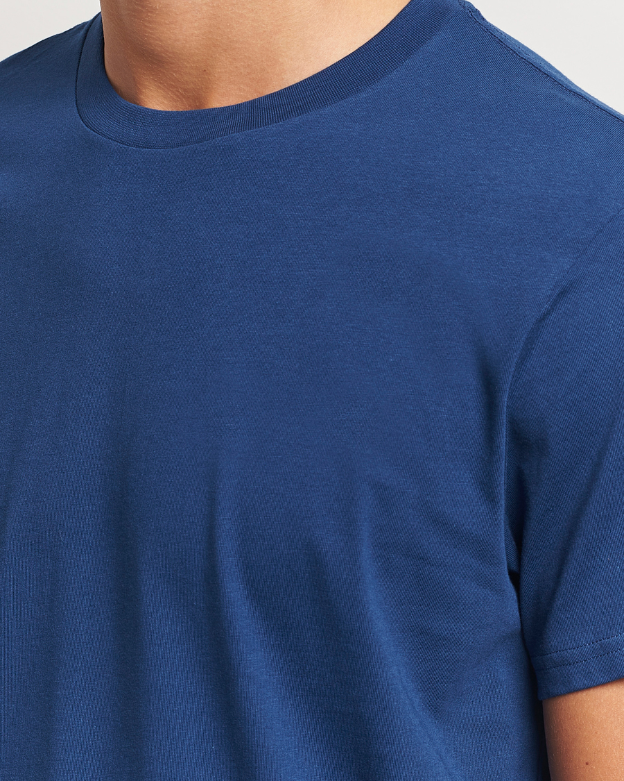 Herren | T-Shirts | Bread & Boxers | Heavy Cotton Crew Neck T-Shirt Ink Blue