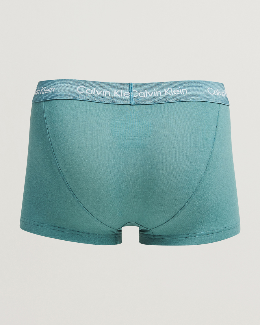 Herren | Unterwäsche | Calvin Klein | Cotton Stretch 3-Pack Low Rise Trunk Black/Grey/Green