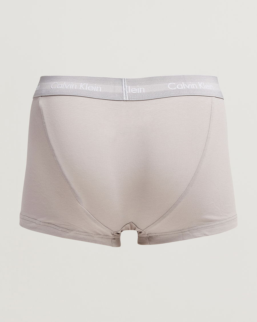 Herren | Unterwäsche | Calvin Klein | Cotton Stretch 3-Pack Low Rise Trunk Black/Blue/Grey