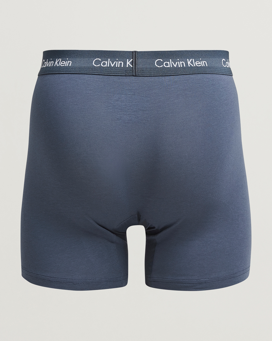 Herren | Unterwäsche | Calvin Klein | Cotton Stretch 3-Pack Boxer Brief Black/Blue/Grey