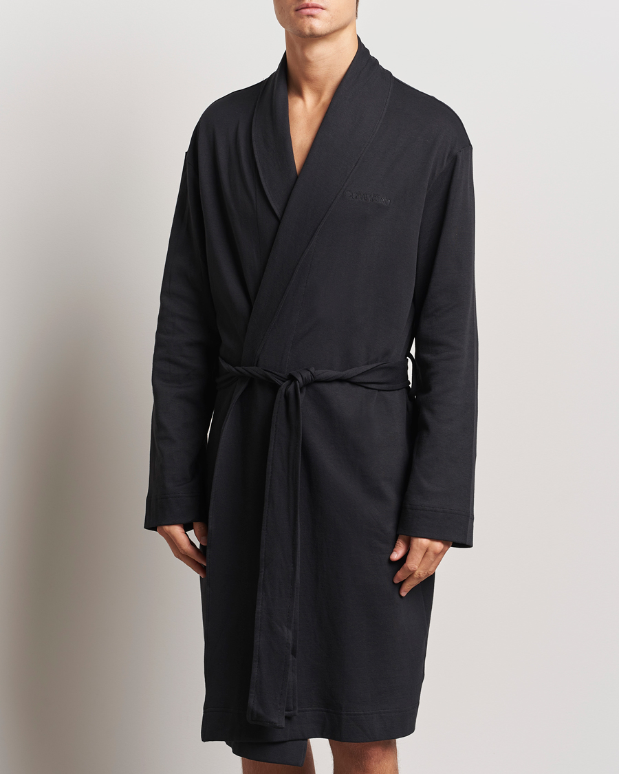 Herren | Schlafanzüge & Bademäntel | Calvin Klein | Cotton Robe Black