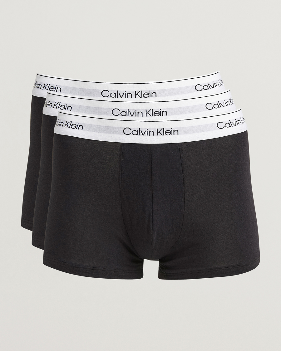 Herren | Unterwäsche | Calvin Klein | 3-Pack Icon Cotton Stretch Trunk Black