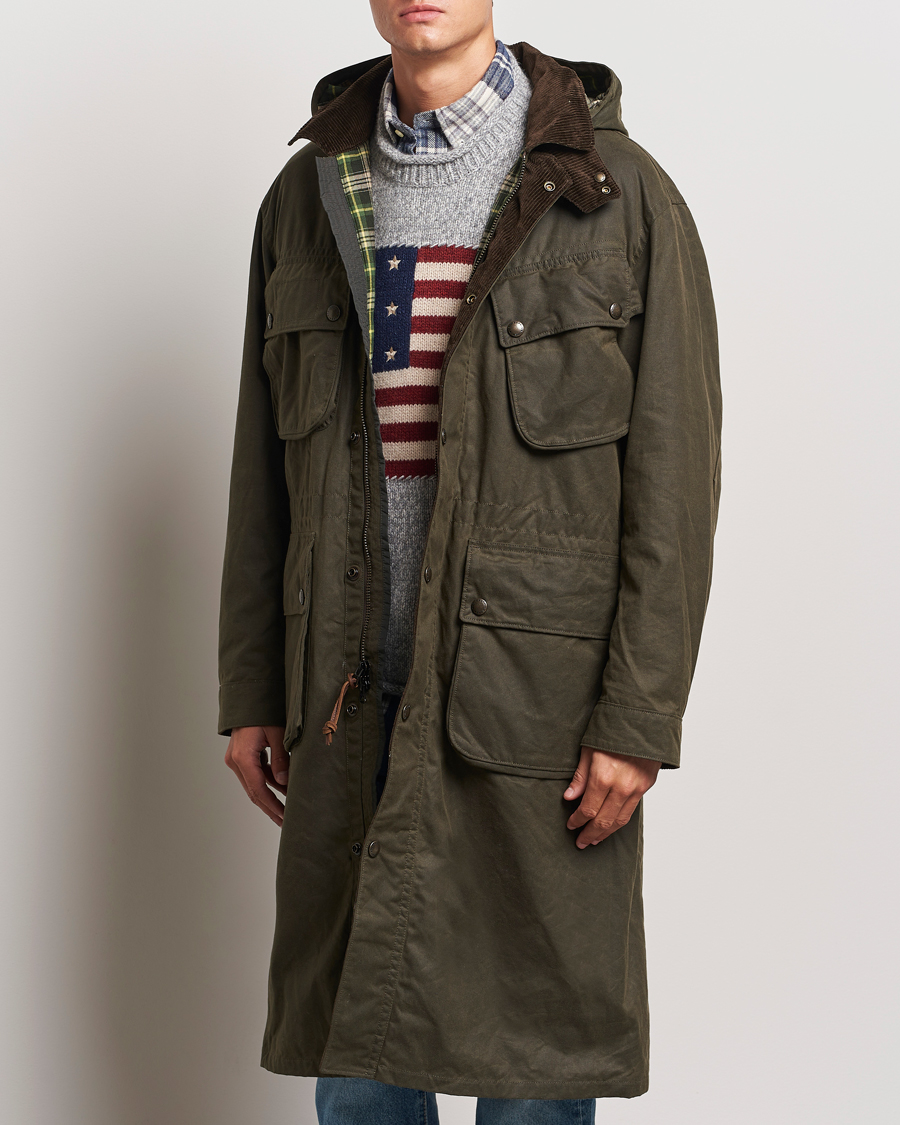 Herren | Jacken | Polo Ralph Lauren | Stewart Belted Coat Oil Cloth Green