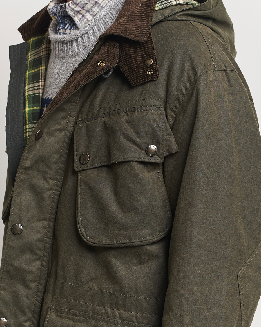 Herren | Jacken | Polo Ralph Lauren | Stewart Belted Coat Oil Cloth Green