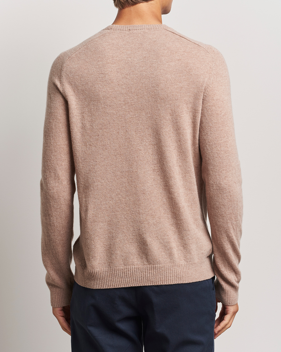 Herren | Pullover | KnowledgeCotton Apparel | Lambswool Roundneck Beige