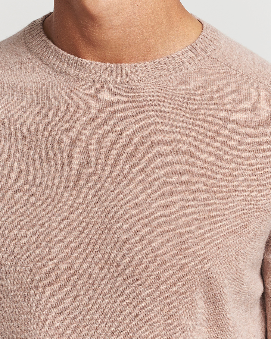 Herren | Pullover | KnowledgeCotton Apparel | Lambswool Roundneck Beige
