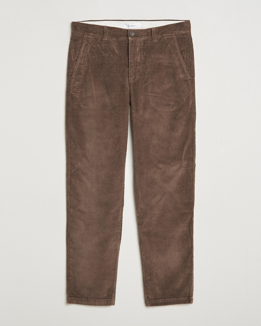 Herren | Hosen | KnowledgeCotton Apparel | Chuck Regular Cord Trousers Chocolate