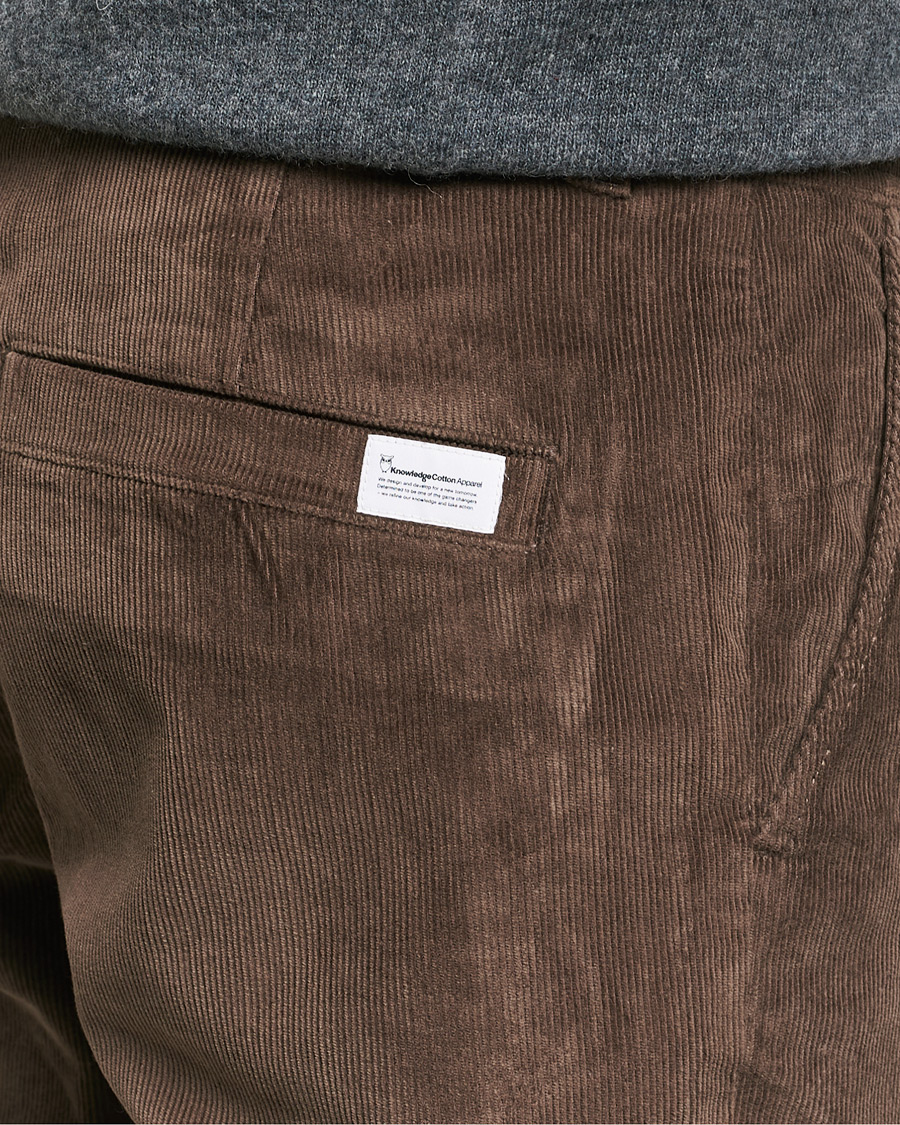 Herren | Hosen | KnowledgeCotton Apparel | Chuck Regular Cord Trousers Chocolate