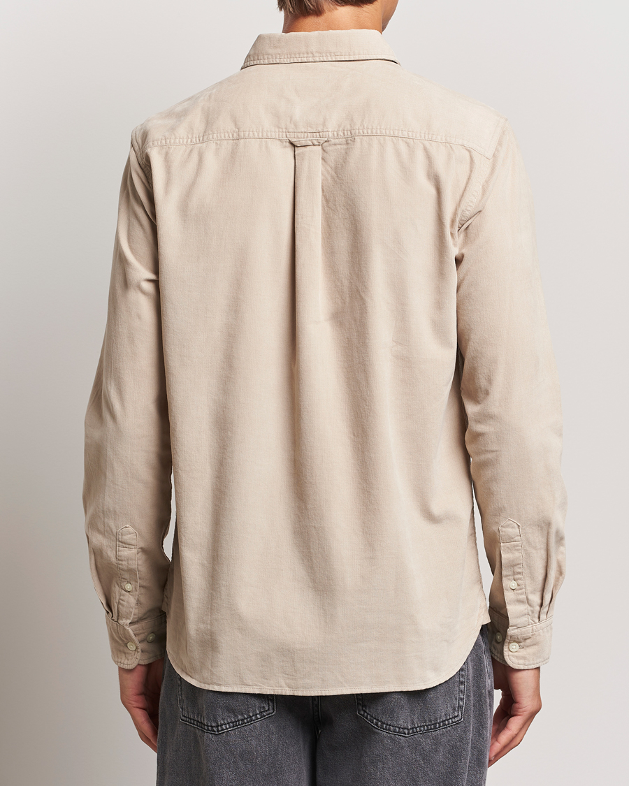 Herren | Hemden | KnowledgeCotton Apparel | Regular Fit Corduroy Shirt Beige