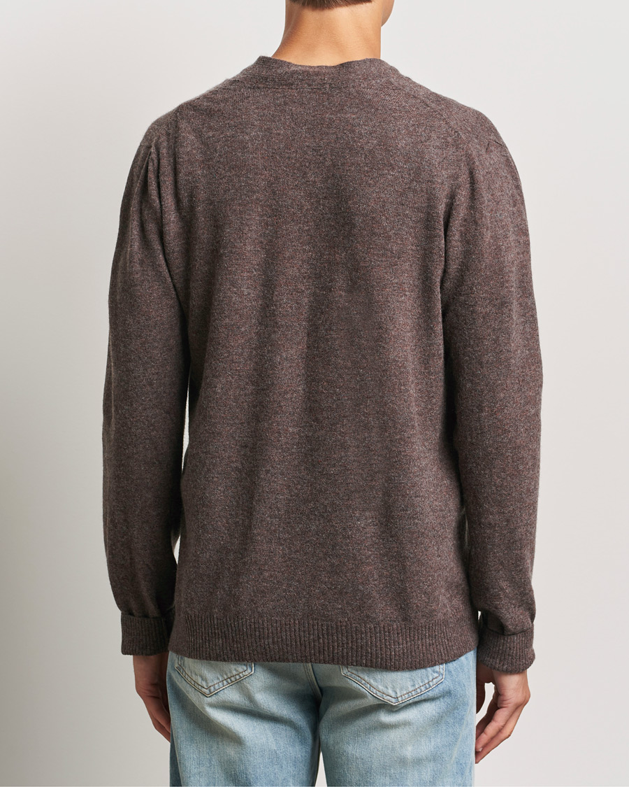 Herren | Pullover | KnowledgeCotton Apparel | Lambswool Cardigan Brown