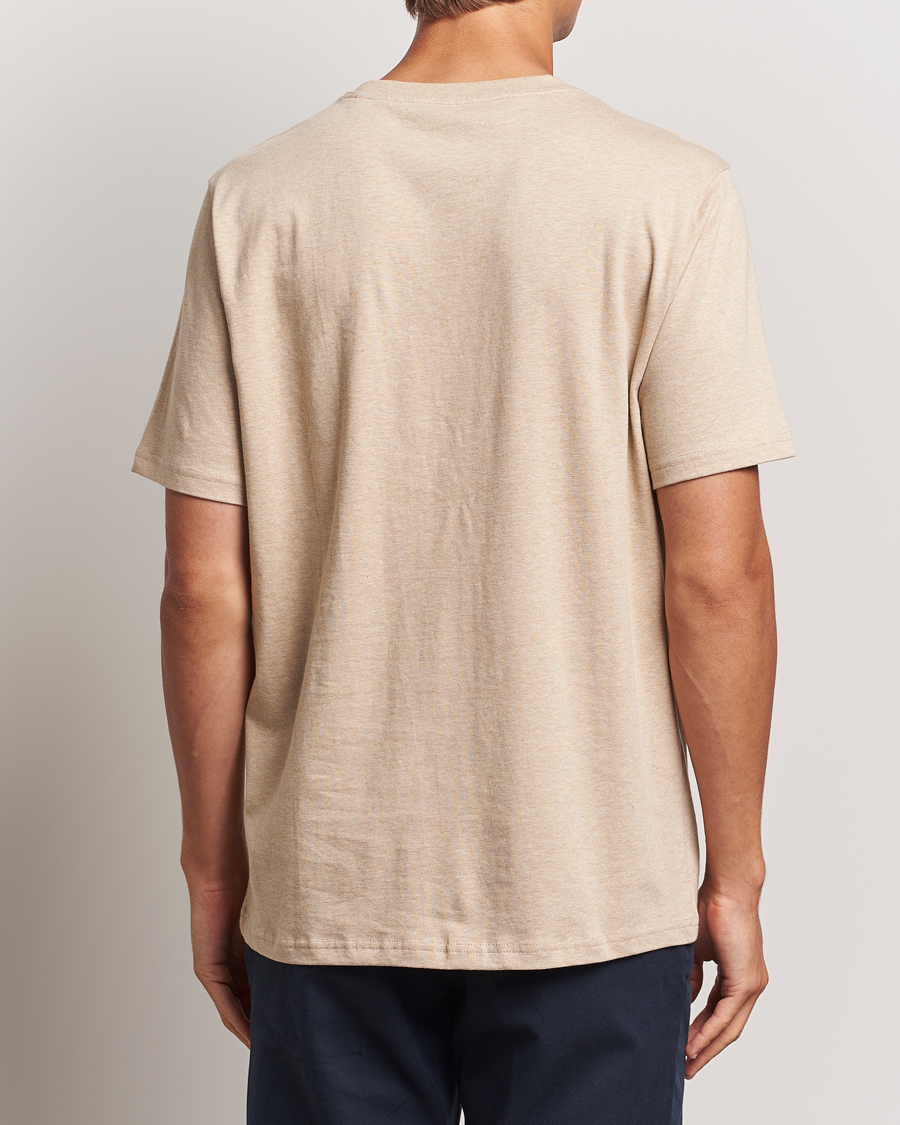 Herren | T-Shirts | KnowledgeCotton Apparel | Loake Badge T-Shirt Safari Melange