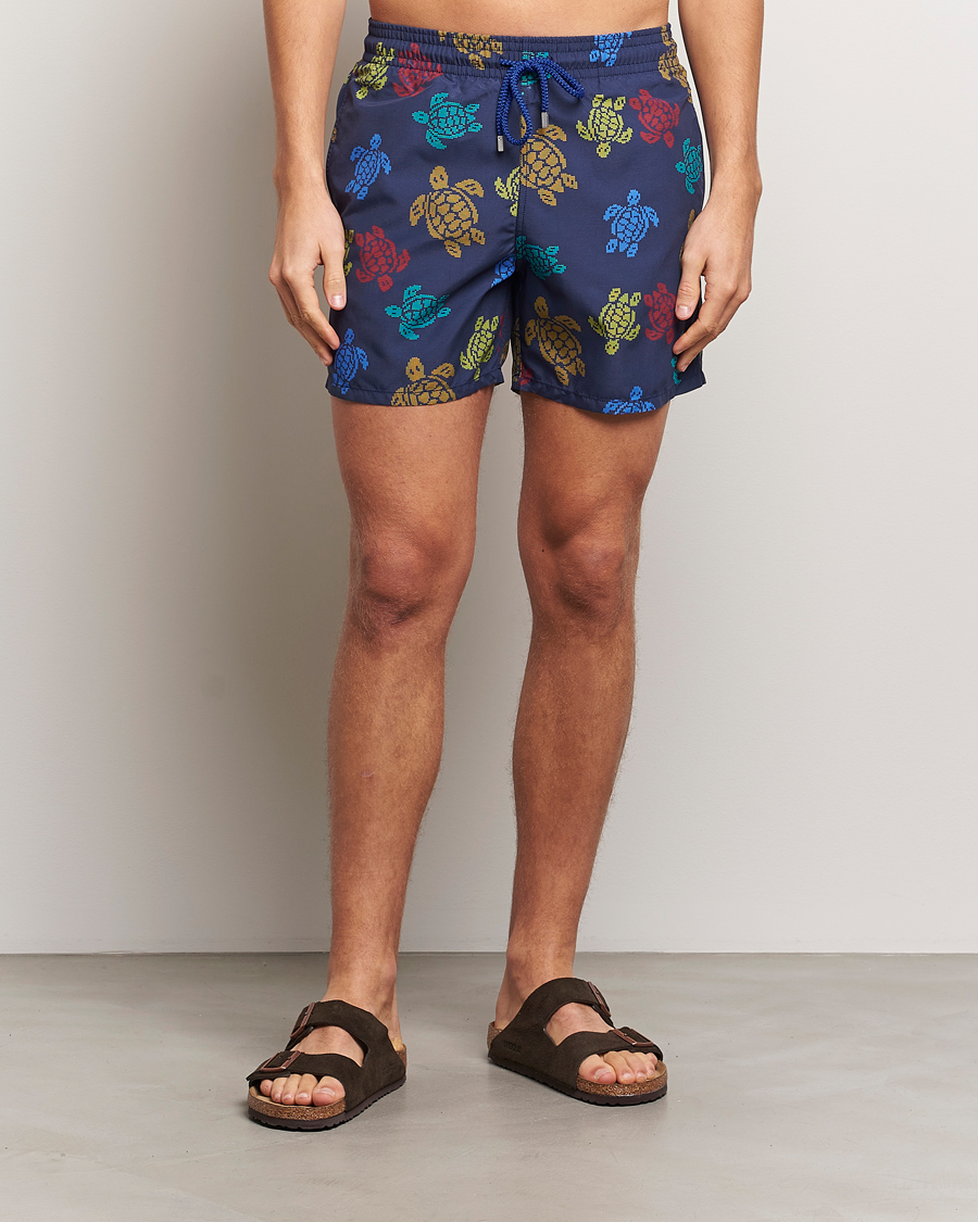 Herren | Badehosen | Vilebrequin | Moorea Swim Shorts Bleu Marine