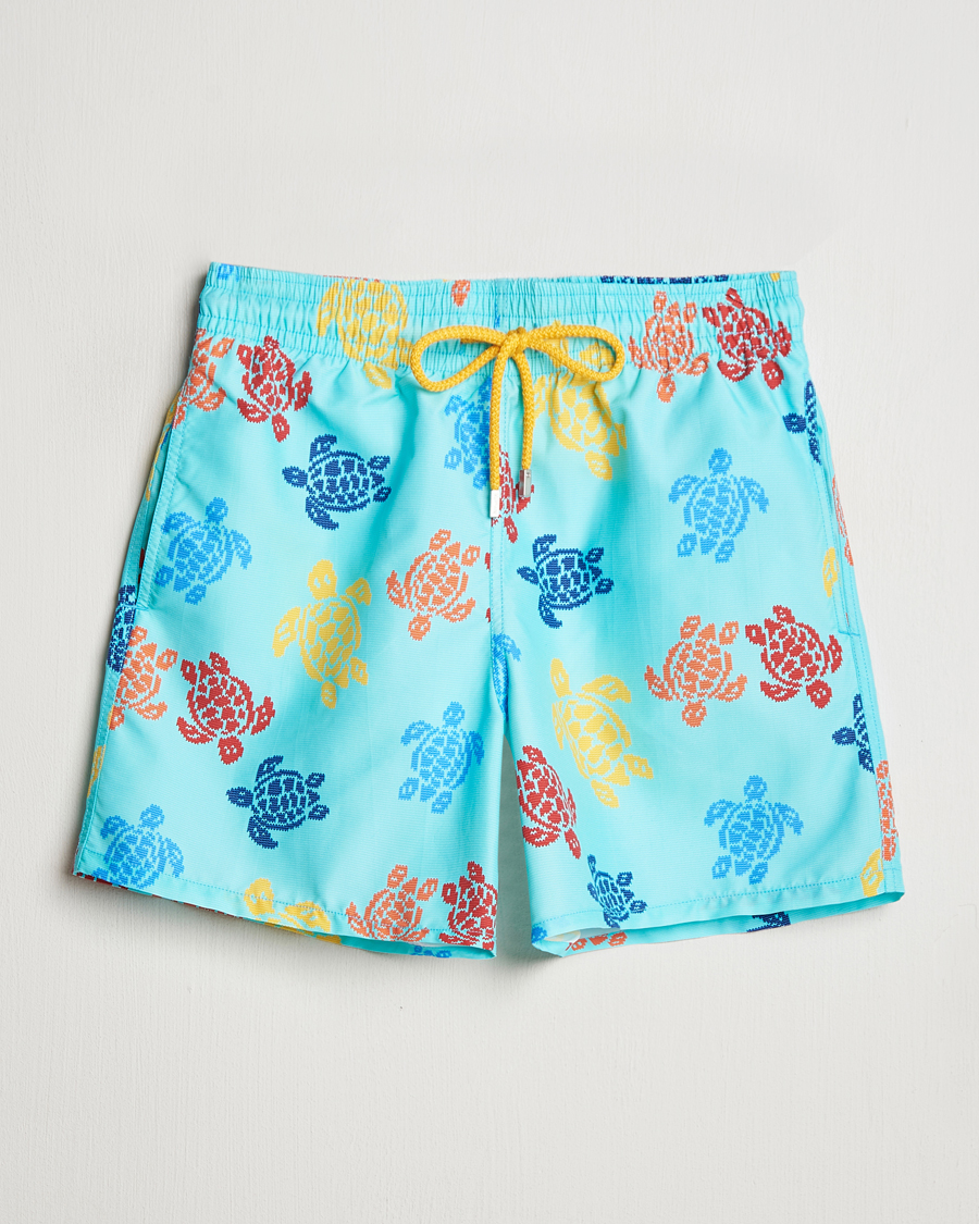 Herren | Badehosen | Vilebrequin | Moorea Swim Shorts Bleu Lazuli