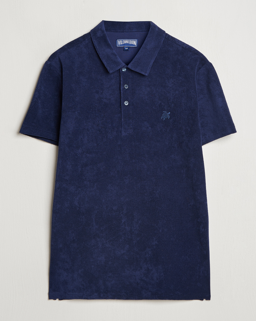 Herren | Poloshirts | Vilebrequin | Phoenix Terry Polo Bleu Marine