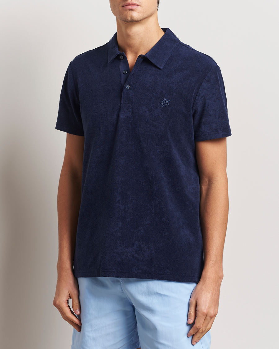Herren | Poloshirts | Vilebrequin | Phoenix Terry Polo Bleu Marine