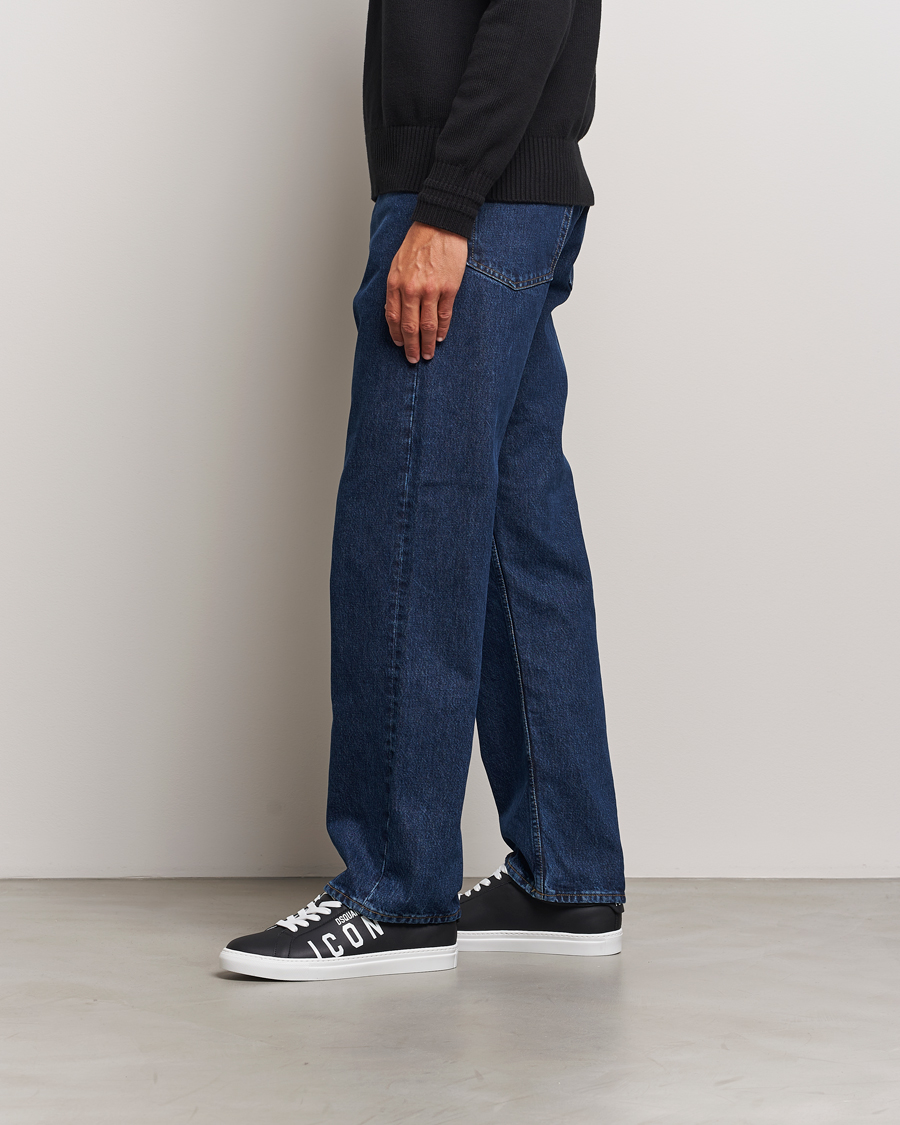 Herren | Dsquared2 Icon Leather Sneaker Black | Dsquared2 | Icon Leather Sneaker Black