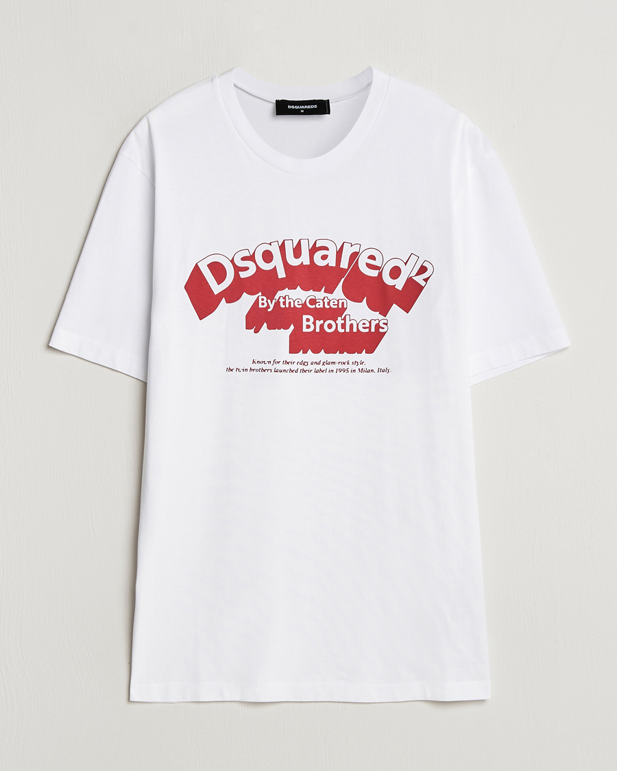 Herren | T-Shirts | Dsquared2 | Regular Fit Logo T-Shirt White