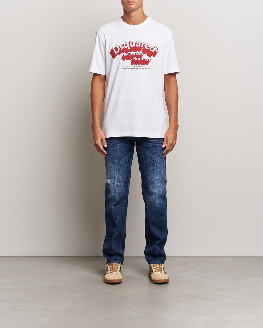 Herren | T-Shirts | Dsquared2 | Regular Fit Logo T-Shirt White