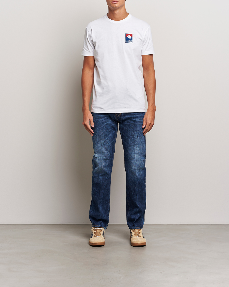 Herren | T-Shirts | Dsquared2 | Cool Fit Leaf T-Shirt White
