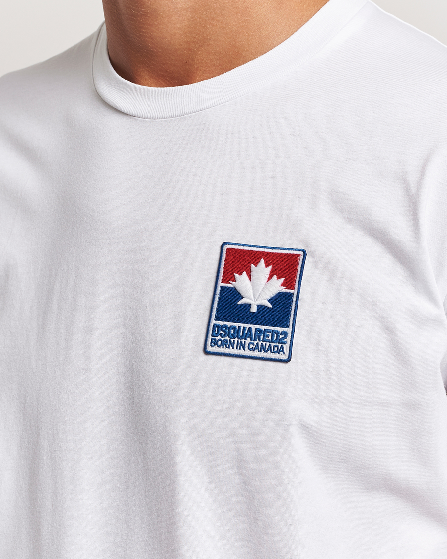 Herren | T-Shirts | Dsquared2 | Cool Fit Leaf T-Shirt White