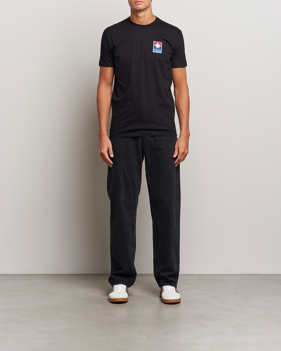 Herren | T-Shirts | Dsquared2 | Cool Fit Leaf T-Shirt Black