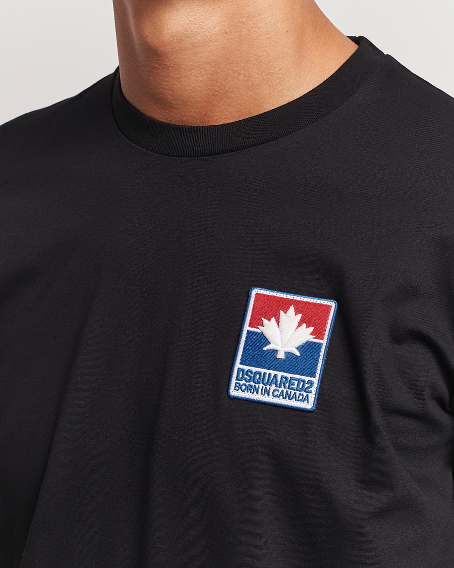 Herren | T-Shirts | Dsquared2 | Cool Fit Leaf T-Shirt Black