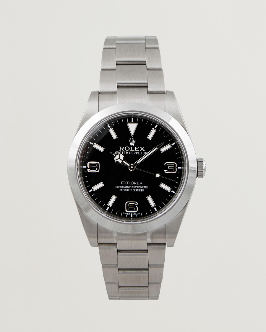 Herren | Rolex Pre-Owned Explorer 214270 Silver | Rolex Pre-Owned | Explorer 214270 Silver