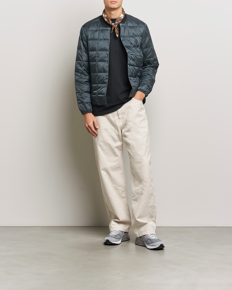 Herren | Jacken | TAION | Crew Neck Button Down Jacket Charcoal