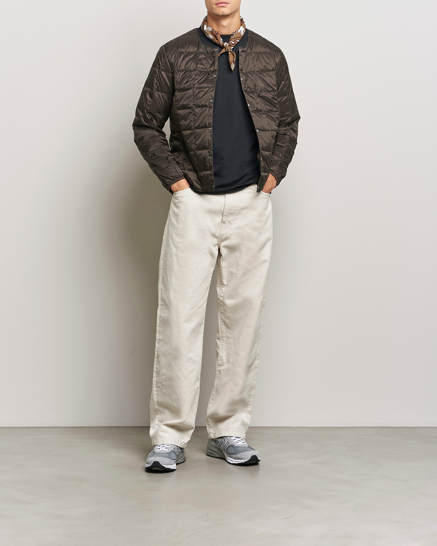 Herren | Jacken | TAION | Crew Neck Button Down Jacket Dark Choco