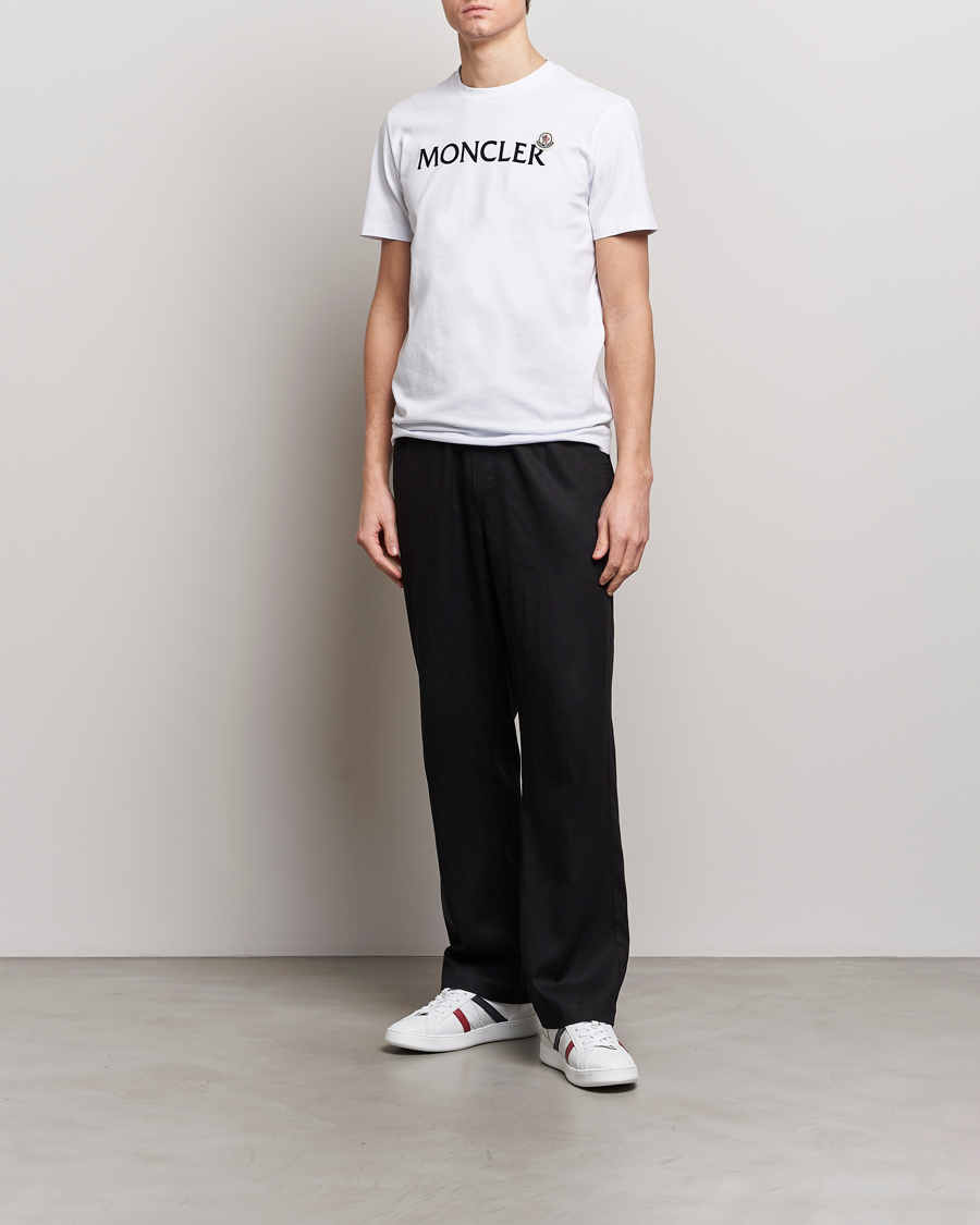 Herren | T-Shirts | Moncler | Lettering Logo T-Shirt White