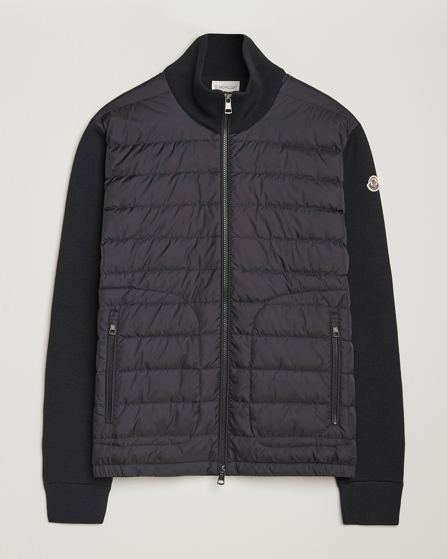 Herren | Pullover | Moncler | Hybrid Zip Cardigan Black