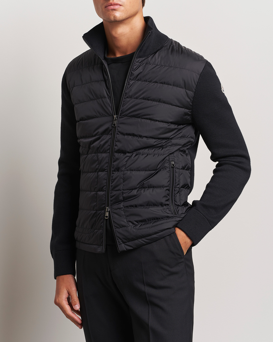 Herren | Pullover | Moncler | Hybrid Zip Cardigan Black